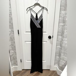 Black maxi dress